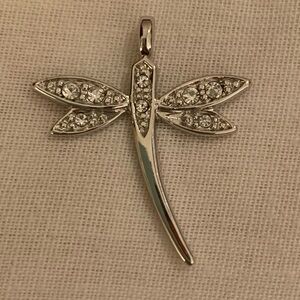Sterling Silver Dragonfly Pendant Charm
